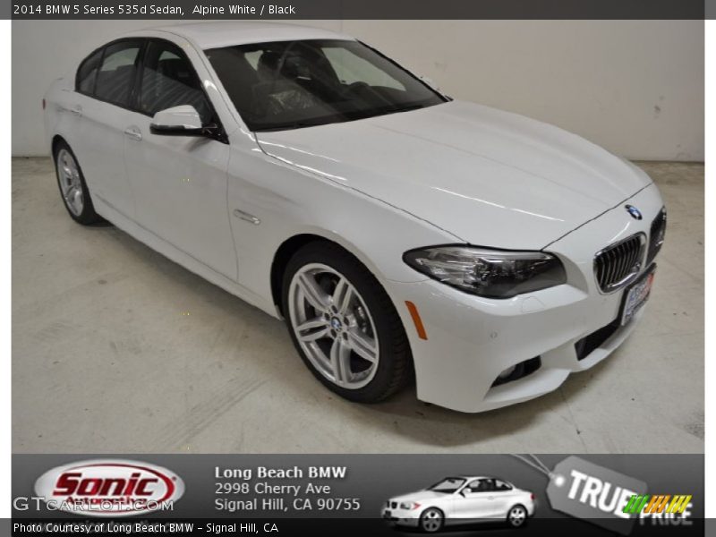Alpine White / Black 2014 BMW 5 Series 535d Sedan