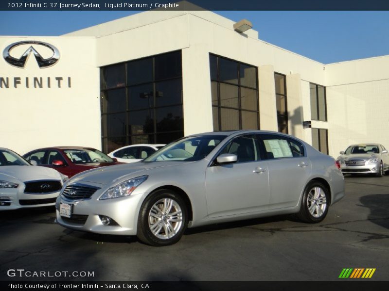 Liquid Platinum / Graphite 2012 Infiniti G 37 Journey Sedan