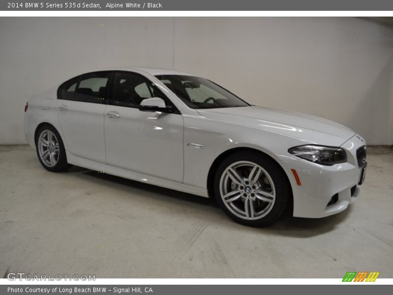 Alpine White / Black 2014 BMW 5 Series 535d Sedan