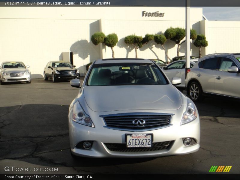 Liquid Platinum / Graphite 2012 Infiniti G 37 Journey Sedan