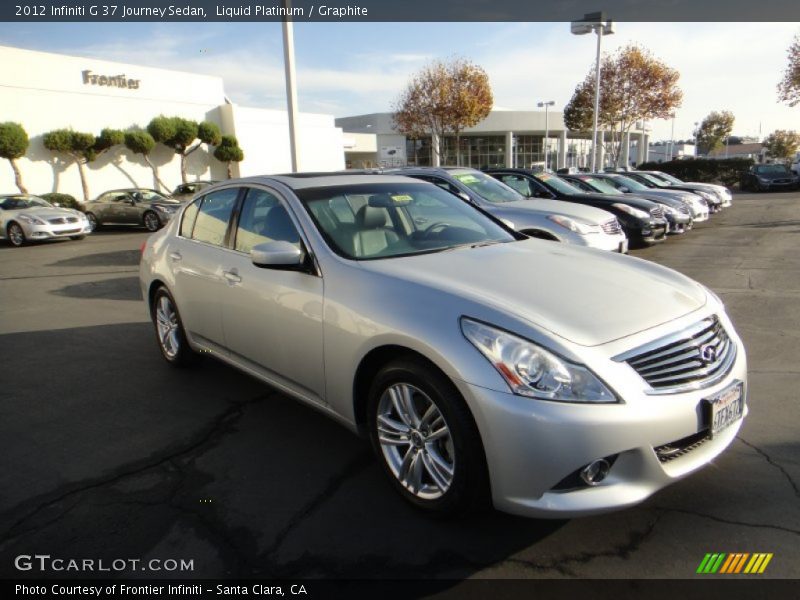 Liquid Platinum / Graphite 2012 Infiniti G 37 Journey Sedan