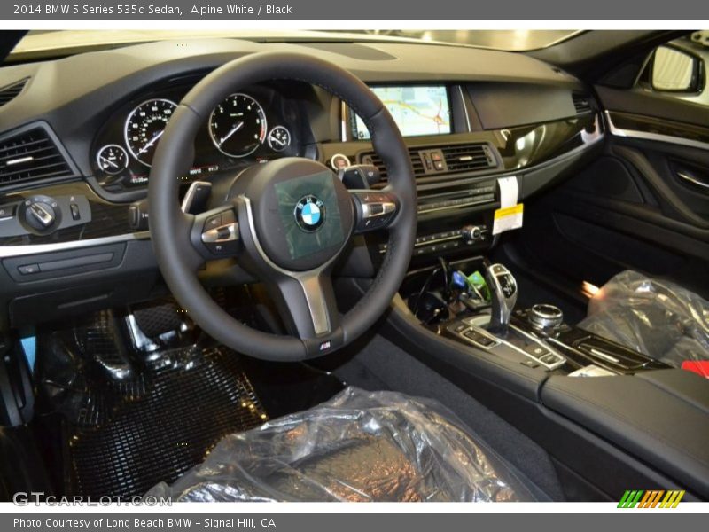 Alpine White / Black 2014 BMW 5 Series 535d Sedan