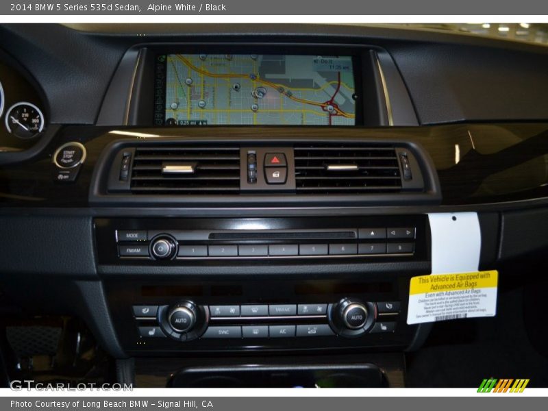 Alpine White / Black 2014 BMW 5 Series 535d Sedan