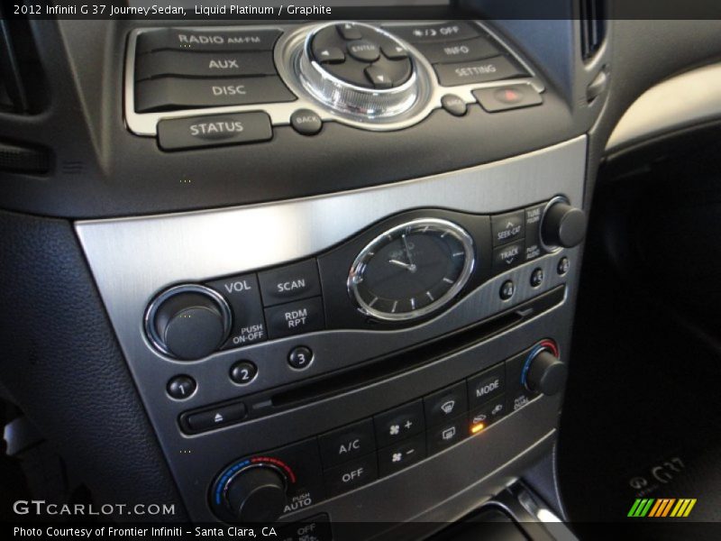 Liquid Platinum / Graphite 2012 Infiniti G 37 Journey Sedan