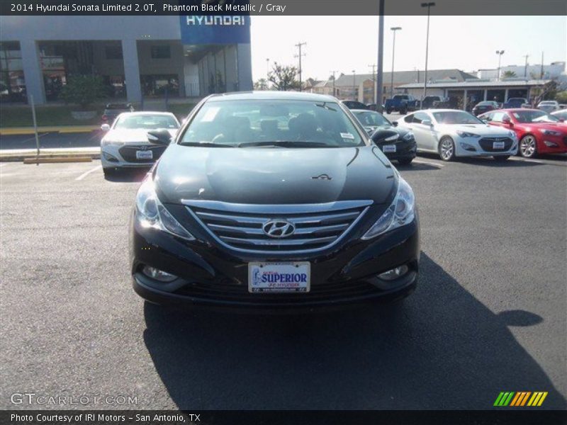 Phantom Black Metallic / Gray 2014 Hyundai Sonata Limited 2.0T