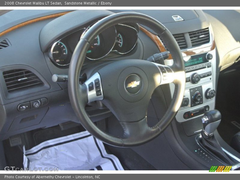 Sandstone Metallic / Ebony 2008 Chevrolet Malibu LT Sedan