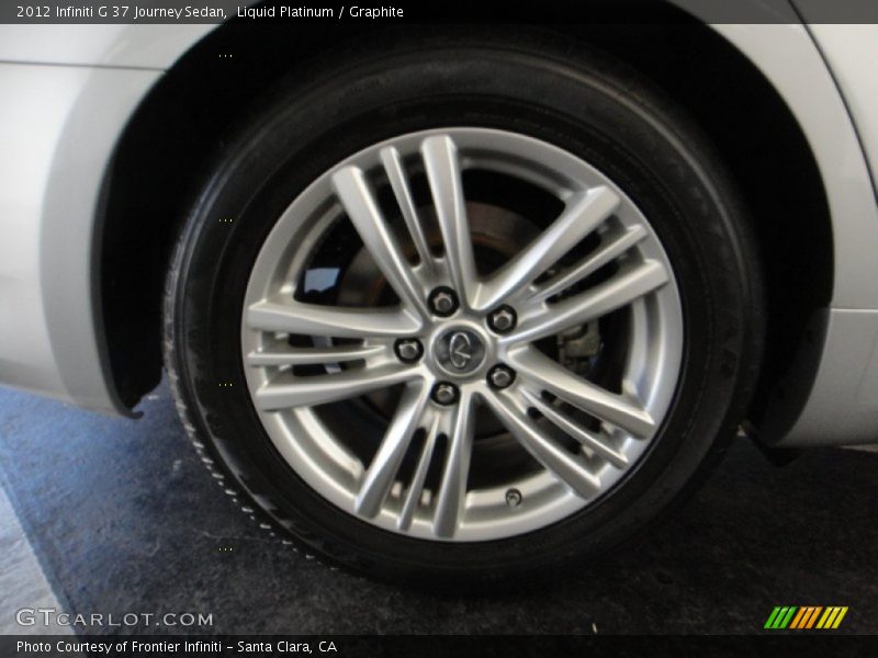 Liquid Platinum / Graphite 2012 Infiniti G 37 Journey Sedan