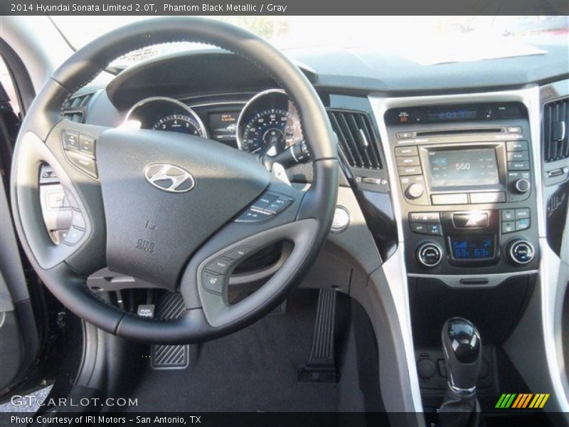Phantom Black Metallic / Gray 2014 Hyundai Sonata Limited 2.0T