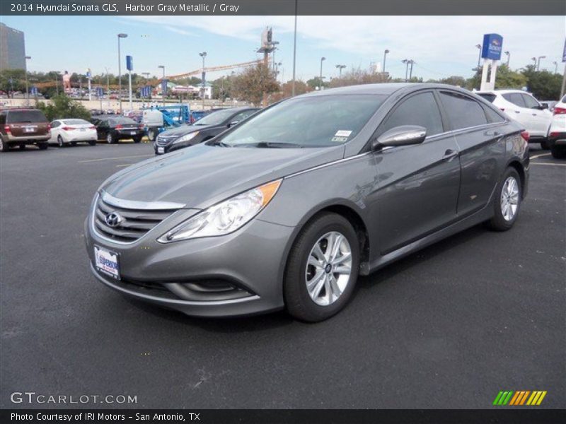 Harbor Gray Metallic / Gray 2014 Hyundai Sonata GLS