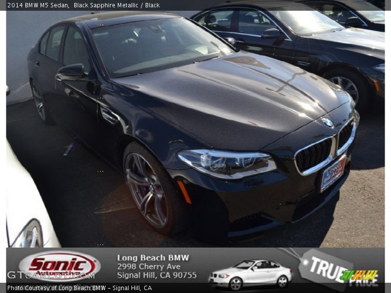 Black Sapphire Metallic / Black 2014 BMW M5 Sedan