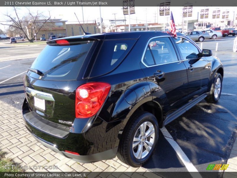 Black / Light Titanium/Jet Black 2011 Chevrolet Equinox LS