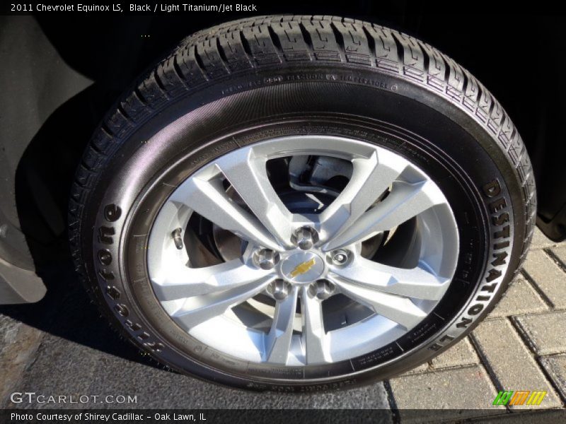 Black / Light Titanium/Jet Black 2011 Chevrolet Equinox LS