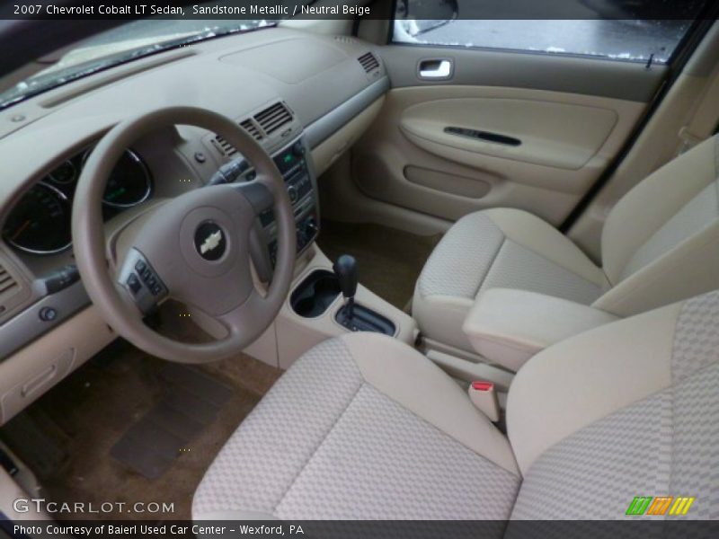 Sandstone Metallic / Neutral Beige 2007 Chevrolet Cobalt LT Sedan