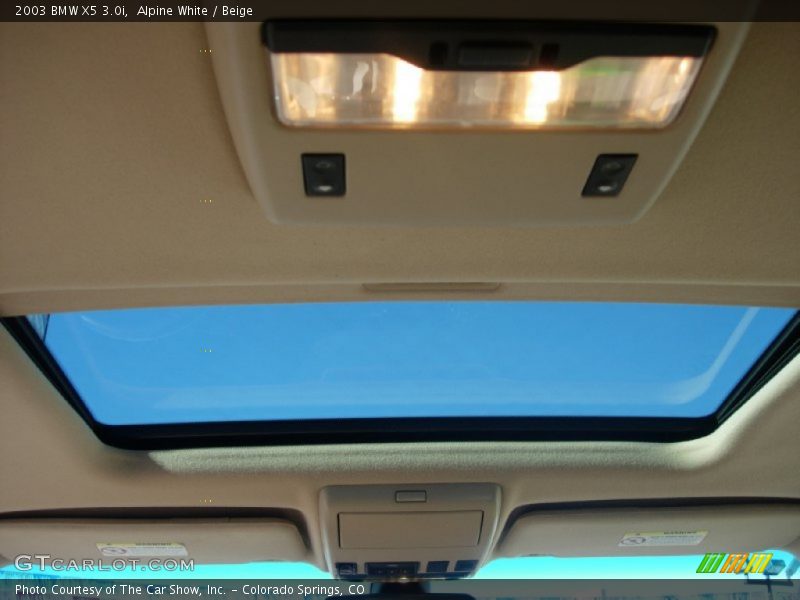 Alpine White / Beige 2003 BMW X5 3.0i