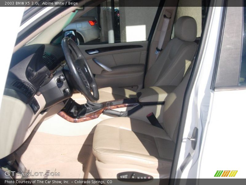 Alpine White / Beige 2003 BMW X5 3.0i