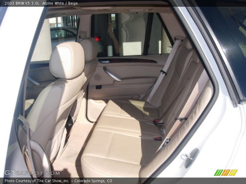 Alpine White / Beige 2003 BMW X5 3.0i