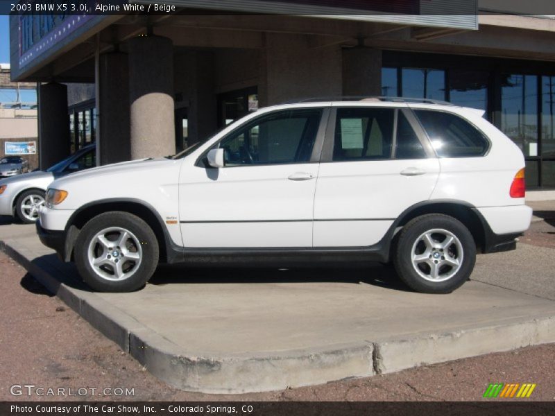  2003 X5 3.0i Alpine White