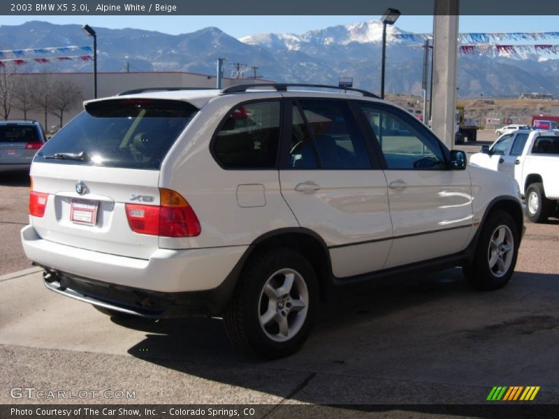 Alpine White / Beige 2003 BMW X5 3.0i