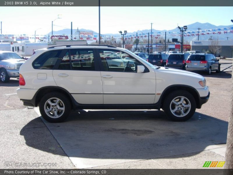 Alpine White / Beige 2003 BMW X5 3.0i