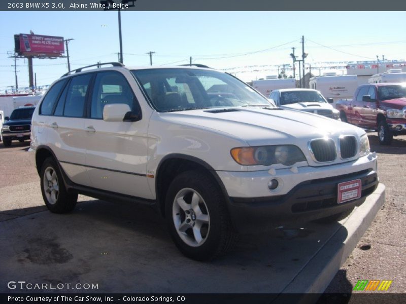 Alpine White / Beige 2003 BMW X5 3.0i