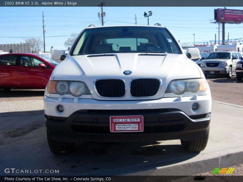 Alpine White / Beige 2003 BMW X5 3.0i