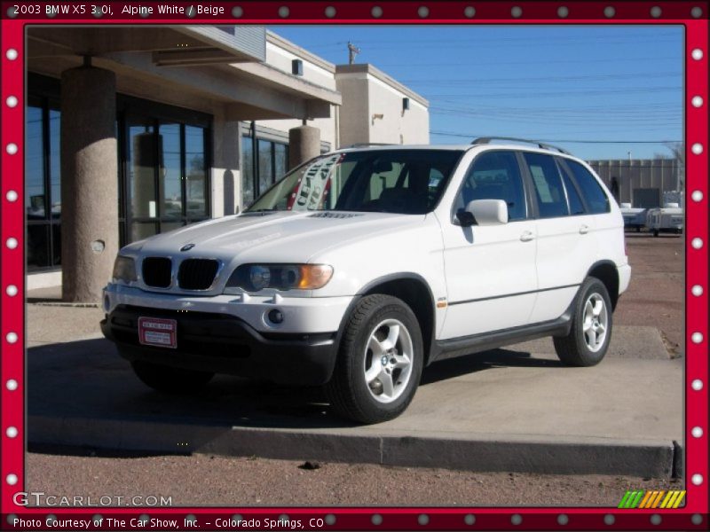 Alpine White / Beige 2003 BMW X5 3.0i
