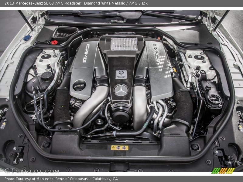  2013 SL 63 AMG Roadster Engine - 5.5 Liter AMG DI Biturbo DOHC 32-Valve V8