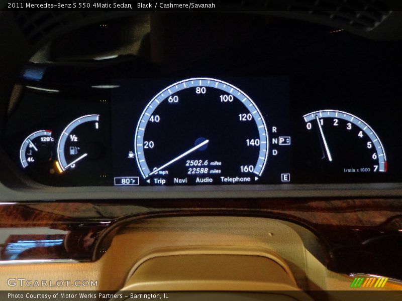 Black / Cashmere/Savanah 2011 Mercedes-Benz S 550 4Matic Sedan