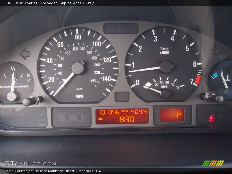  2003 3 Series 325i Sedan 325i Sedan Gauges