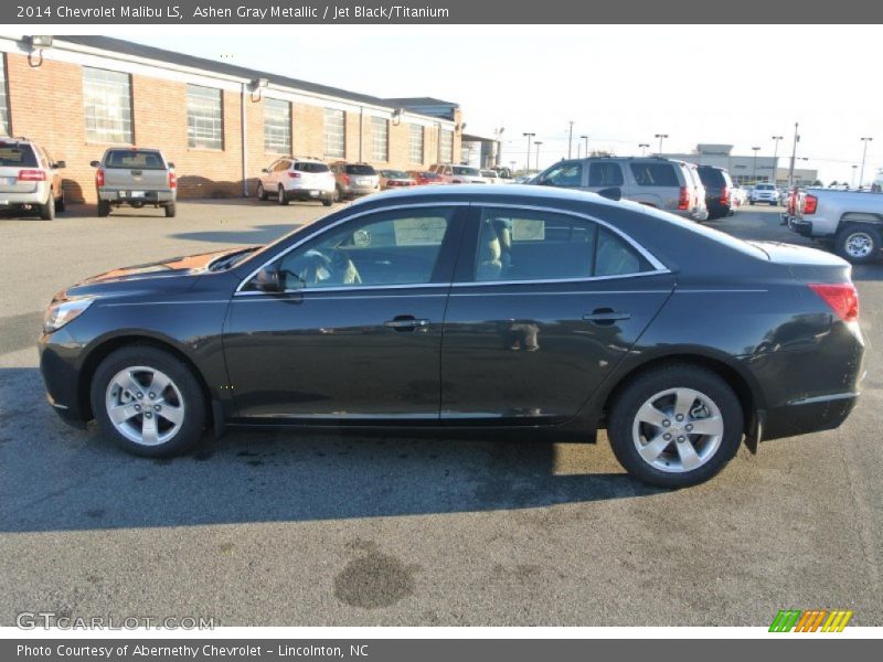 Ashen Gray Metallic / Jet Black/Titanium 2014 Chevrolet Malibu LS