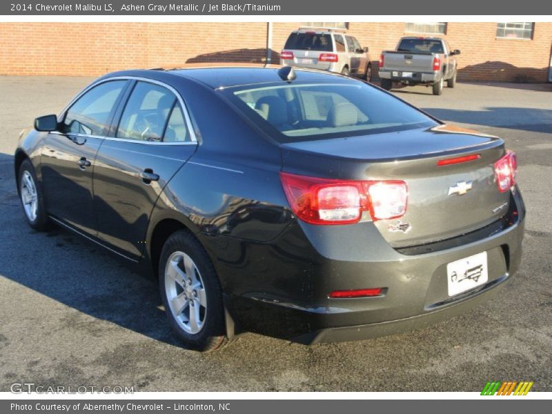 Ashen Gray Metallic / Jet Black/Titanium 2014 Chevrolet Malibu LS