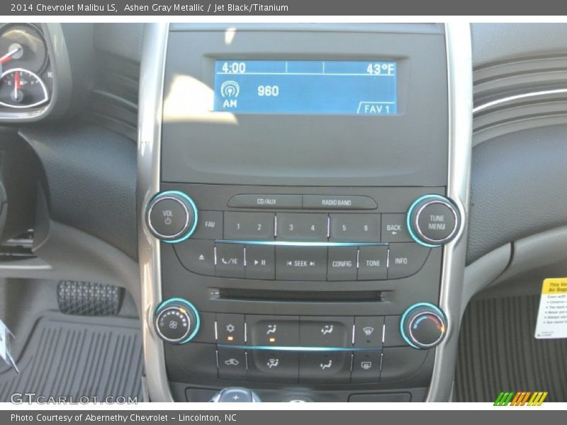 Ashen Gray Metallic / Jet Black/Titanium 2014 Chevrolet Malibu LS