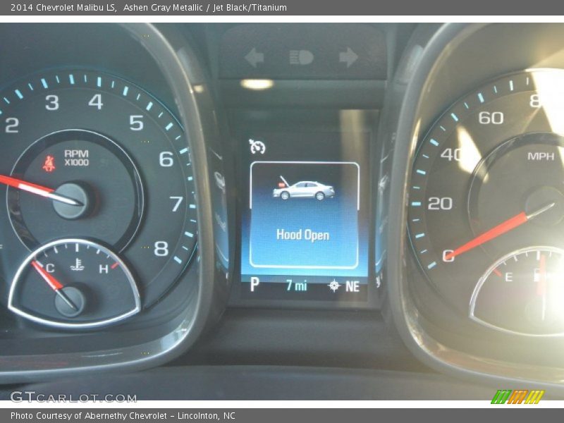 Ashen Gray Metallic / Jet Black/Titanium 2014 Chevrolet Malibu LS