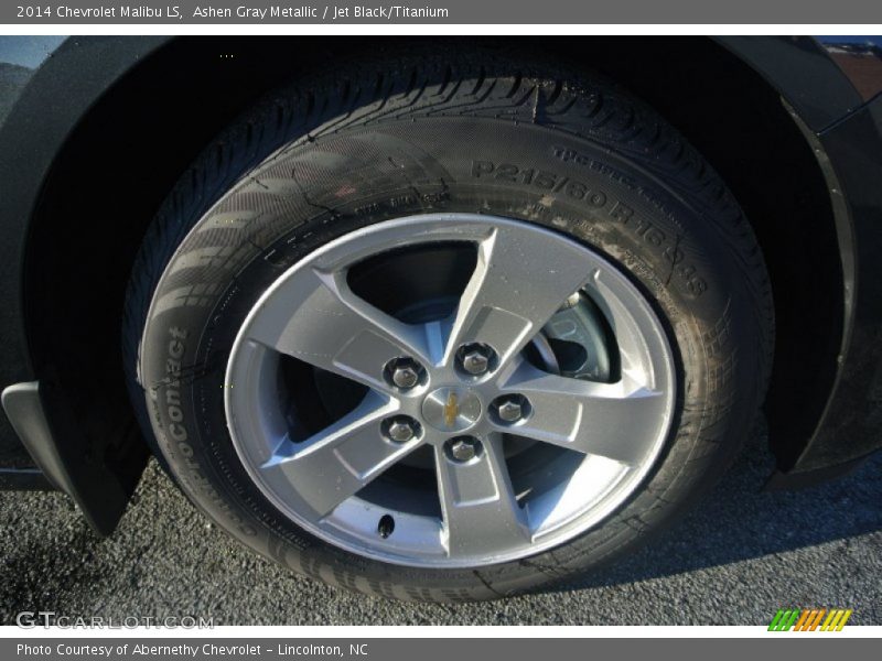 Ashen Gray Metallic / Jet Black/Titanium 2014 Chevrolet Malibu LS