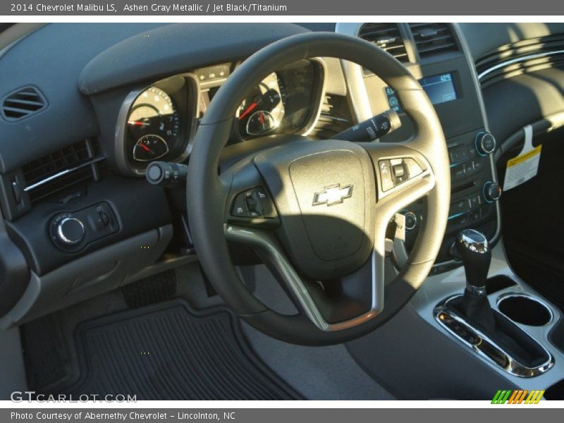Ashen Gray Metallic / Jet Black/Titanium 2014 Chevrolet Malibu LS