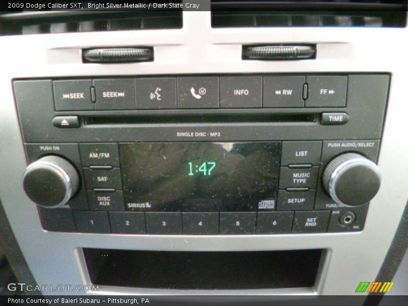 Bright Silver Metallic / Dark Slate Gray 2009 Dodge Caliber SXT