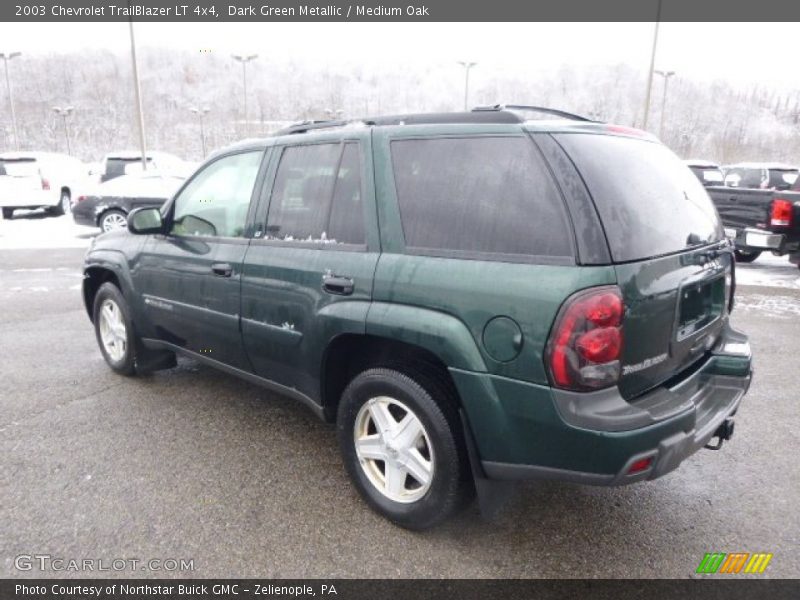 Dark Green Metallic / Medium Oak 2003 Chevrolet TrailBlazer LT 4x4