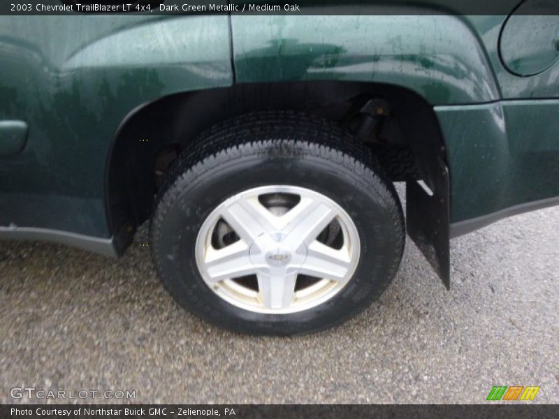 Dark Green Metallic / Medium Oak 2003 Chevrolet TrailBlazer LT 4x4