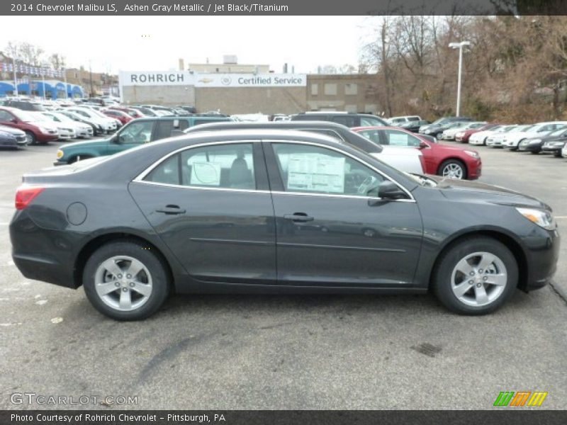 Ashen Gray Metallic / Jet Black/Titanium 2014 Chevrolet Malibu LS
