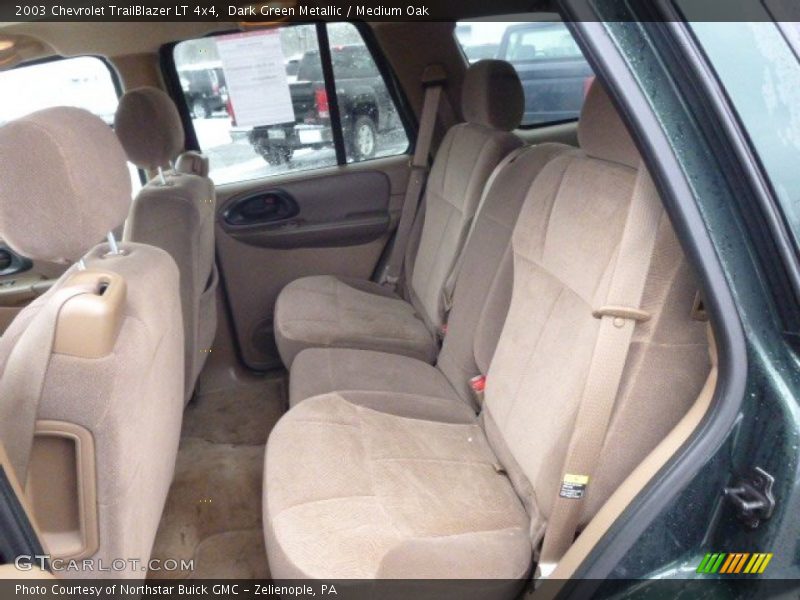 Dark Green Metallic / Medium Oak 2003 Chevrolet TrailBlazer LT 4x4