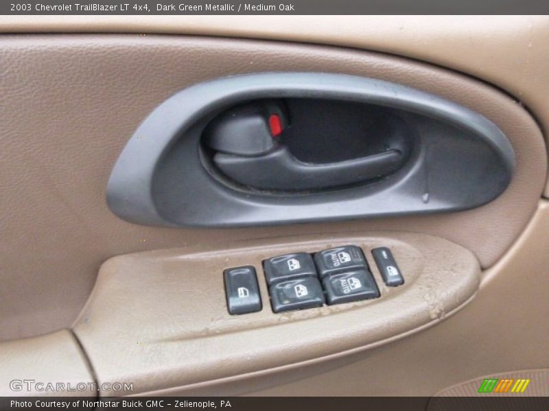 Dark Green Metallic / Medium Oak 2003 Chevrolet TrailBlazer LT 4x4