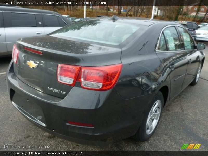 Ashen Gray Metallic / Jet Black/Titanium 2014 Chevrolet Malibu LS