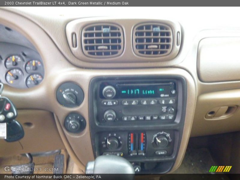 Dark Green Metallic / Medium Oak 2003 Chevrolet TrailBlazer LT 4x4