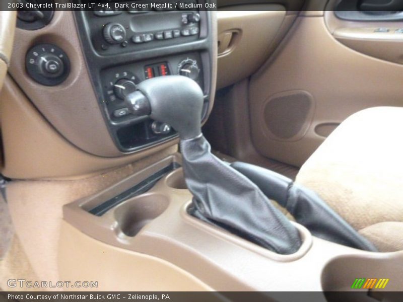 Dark Green Metallic / Medium Oak 2003 Chevrolet TrailBlazer LT 4x4