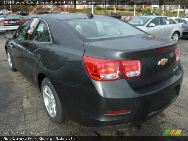 Ashen Gray Metallic / Jet Black/Titanium 2014 Chevrolet Malibu LS