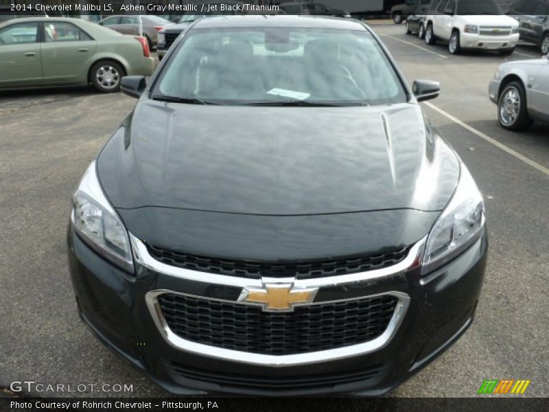 Ashen Gray Metallic / Jet Black/Titanium 2014 Chevrolet Malibu LS
