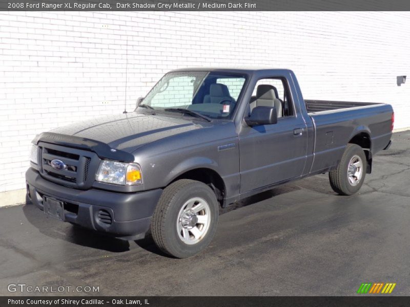 Dark Shadow Grey Metallic / Medium Dark Flint 2008 Ford Ranger XL Regular Cab