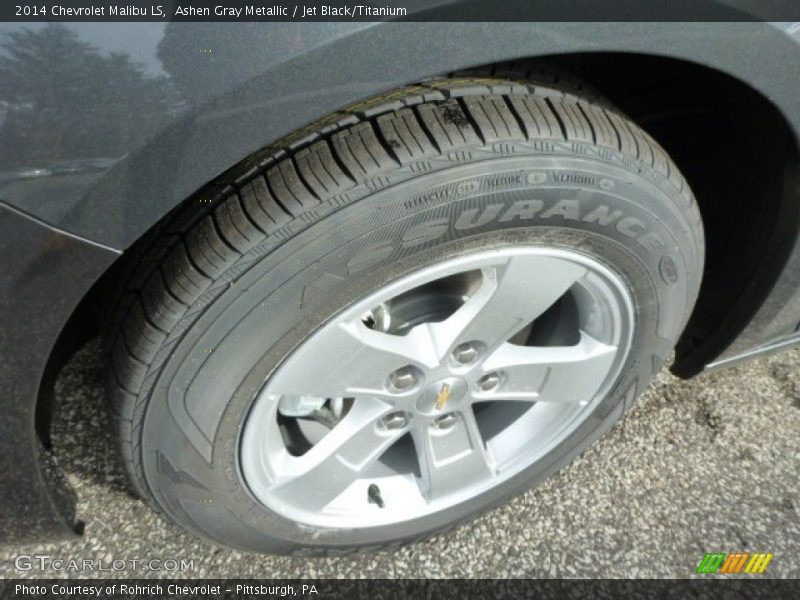 Ashen Gray Metallic / Jet Black/Titanium 2014 Chevrolet Malibu LS
