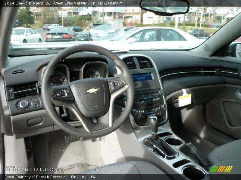 Ashen Gray Metallic / Jet Black/Titanium 2014 Chevrolet Malibu LS