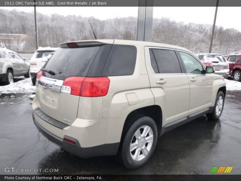 Gold Mist Metallic / Jet Black 2011 GMC Terrain SLE AWD